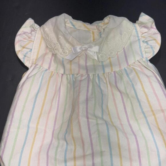 Vintage Health-Tex Baby Bubble Retro Vibrant Colors Striped 9 Months Health Tex - Picture 4 of 15